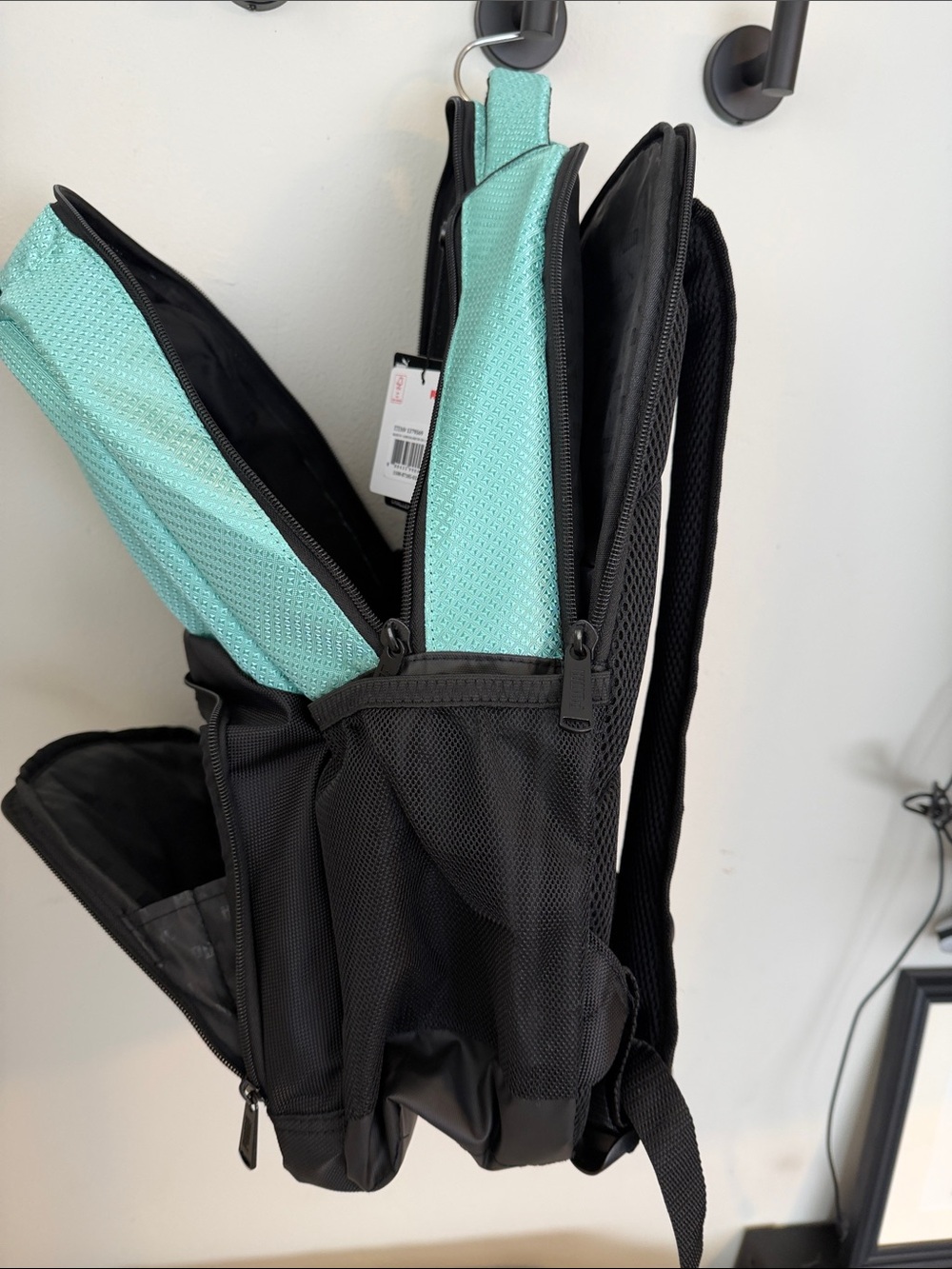 Puma Teal and Black Backpack with White Logo - Picture 6 of 10